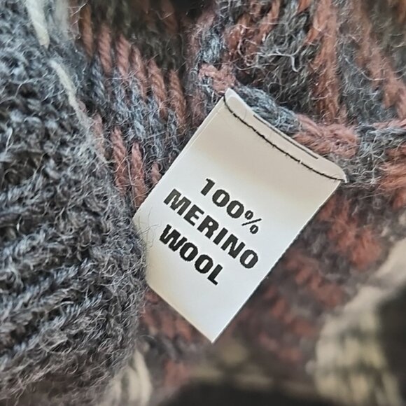 Maria Lammi Merino Wool Handmade Finnish Knit Sweater Vest XL - Picture 10 of 11